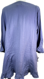 Ruffled Cotton Tunic - Soft Blue