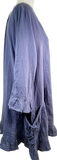 Ruffled Cotton Tunic - Soft Blue