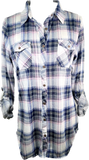 Navy, Pink and White Plaid