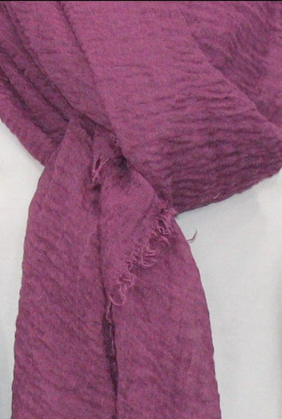 Fringe Scarf - Wine