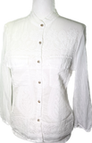 Embroidered Floral Top - White