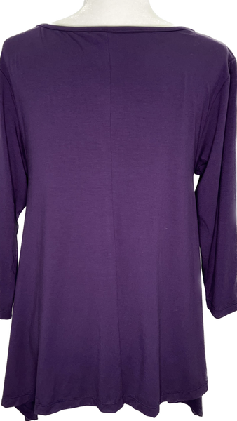 Kimi Flutter Top - Plum