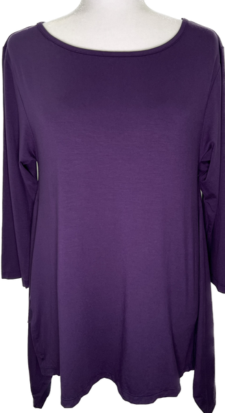 Kimi Flutter Top - Plum