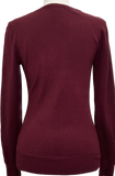 Long Sleeved Burgundy Crewneck  Sweater