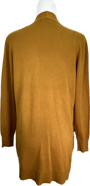 Long Knit Cardigan - Mustard
