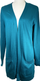 Long Knit Cardigan - Teal