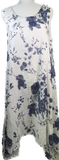 Cotton Blue and White Floral Tank Dress