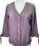 Lavender Button-Up