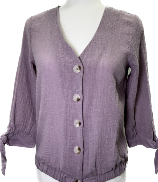 Lavender Button-Up