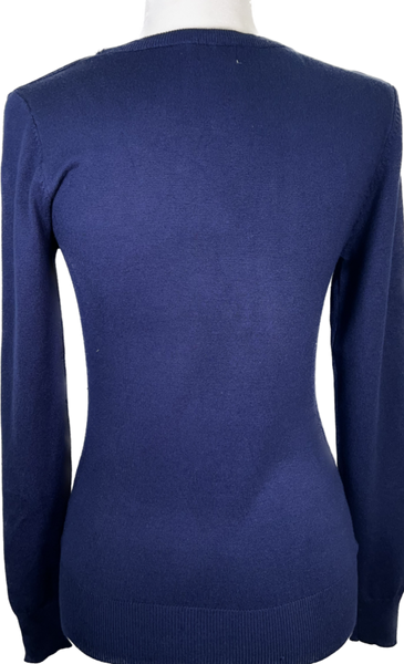 Navy Crew Neck Long Sleeve Sweater