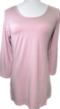 Pink Long Layering Tee with 3/4 Length Sleeves