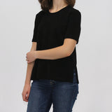 Short Sleeve Boucle Top