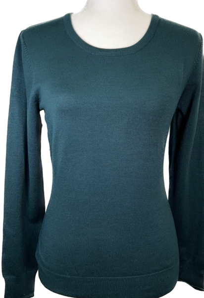 Classic Crew Neck Sweater - Deep Sea Teal