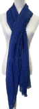 Cobalt Blue Light Summer Scarf