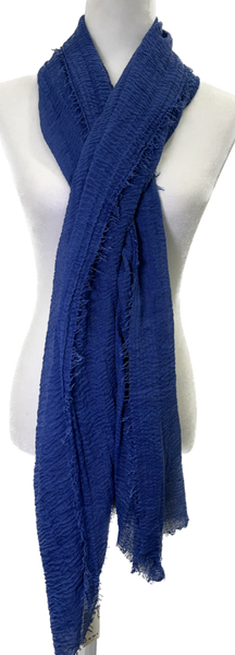 Cobalt Blue Light Summer Scarf