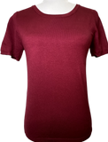 Knit T-Shirt - Cranberry