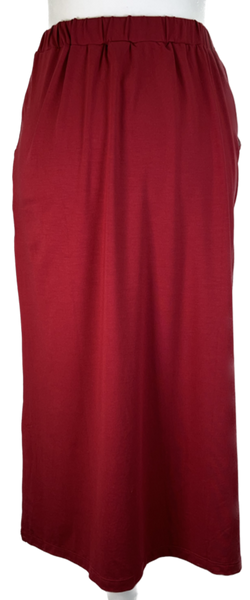 Cranberry Mid-length Basic Skirt