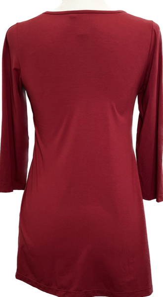 Layering Tee -Burgundy