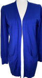 Long Knit Cardigan - Royal Blue